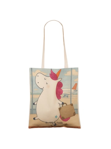 Mr. & Mrs. Panda Tote Bag Einhorn Koffer Design ohne Spruch in Weiß