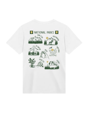 F4NT4STIC T-Shirt US National Parks Montage in weiß