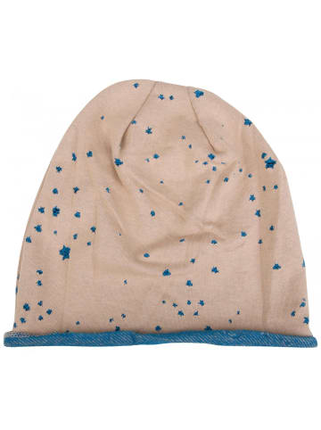 styleBREAKER Beanie Mütze in Beige-Blau