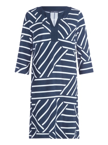 Betty Barclay Jerseykleid mit 3/4 Arm in Blau/Weiß