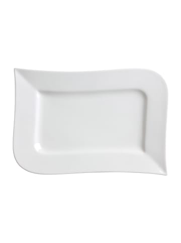 Servierplatte Melodie in Weiß 31 x 21 cm