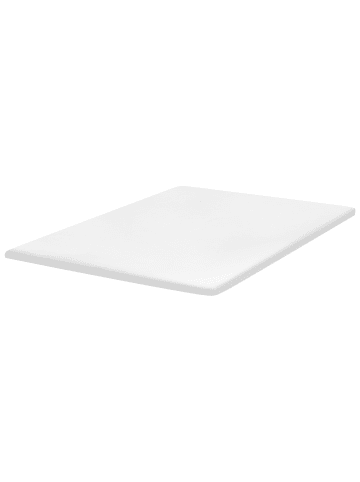 Beliani Topper CALM in Weiß - (W) 180 x (H) 6 x (L) 200 cm