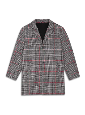 Threadboys Mantel THBChecked in Schwarz/ Rot/ Weiß