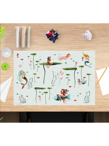 cover-your-desk.de Schreibtischunterlage “Meerjungfrau“ in Türkis (L)60 x (B)40 cm