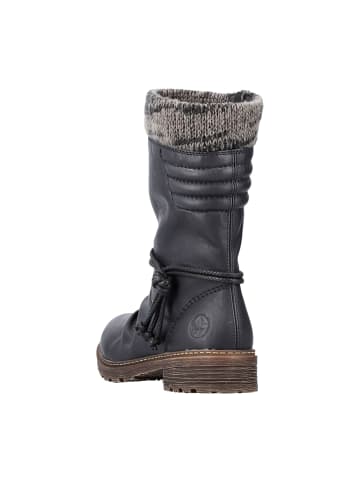 rieker Komfort Stiefeletten in Schwarz