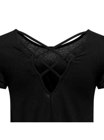 ONLY T-Shirt 1er Pack in Schwarz