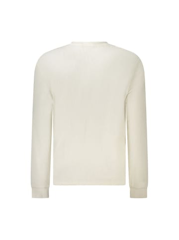 Calvin Klein Weiß Baumwolle Herren Langarm T-Shirt