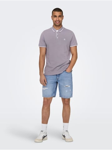 Only&Sons Shorts Denim Midi Bermuda Mid Waist Pants in Hellblau