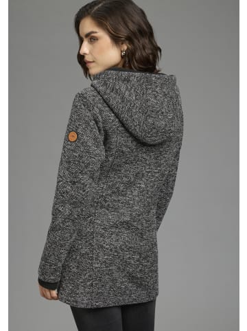 Kangaroos Strickfleecejacke in grau melange
