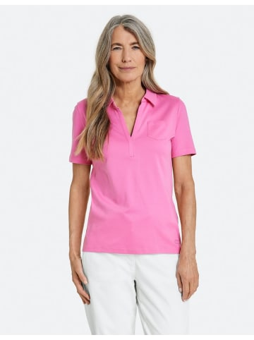 Gerry Weber Kurzarm Poloshirt in Rosa