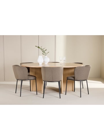 ebuy24 Essgruppe Strada Whitewash 120 x 120 cm