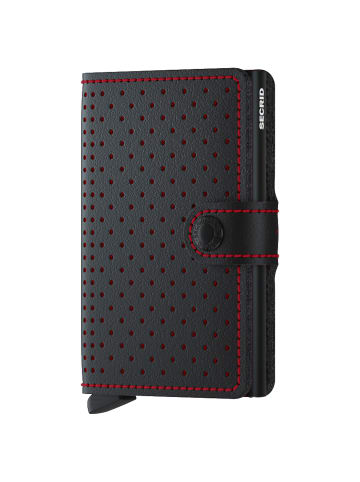 Secrid Perforated Miniwallet Börse RFID 6.5 cm in black red