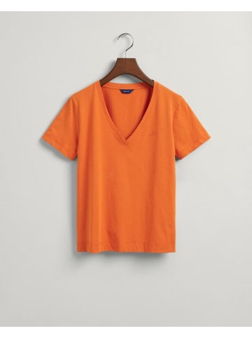 Gant T-Shirt in pumpkin orange