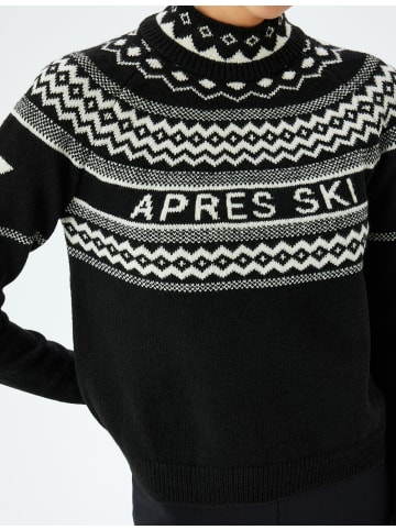KOTON Sweater in Schwarz Gemustert
