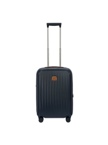BRIC`s Taormina 4 Rollen Trolley S 57 cm mit Dehnfalte in blue