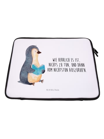 Mr. & Mrs. Panda Notebook Tasche Pinguin Buch mit Spruch in Weiß