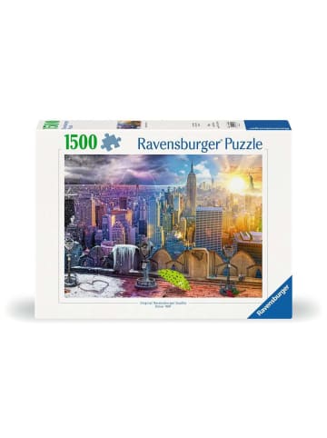 Ravensburger Puzzle 1.500 Teile Erwachsenenpuzzle 1500 Teile - New York im Winter und Sommer Ab 14 Jahre in bunt