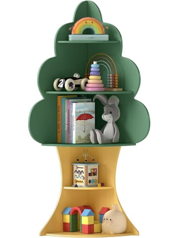 COSTWAY Bücherregal Kinder in Baumform in Grün