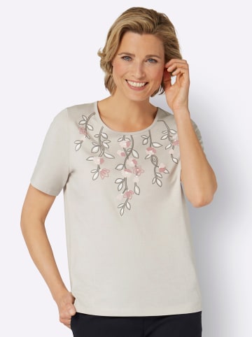 Sieh an! Kurzarmshirt in hellgrau