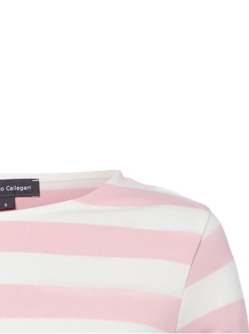 Franco Callegari Shirt in altrosa weiß - 0001