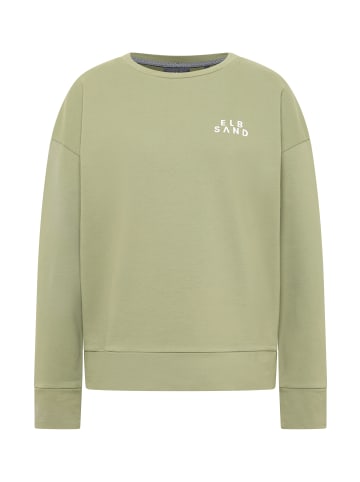 ELBSAND Sweatshirt  in Green Leaf