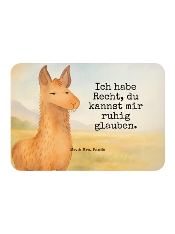 Mr. & Mrs. Panda Pinnwand Magnet Lamakopf Genervt Design mit Spruch in Weiß