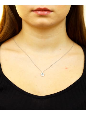 Diamant L'éternel Halskette aus 375 Weißgold mit Topas