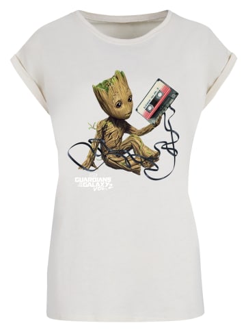 F4NT4STIC T-Shirt Marvel Guardians Of The Galaxy Vol2 Groot Tape in Whitesand