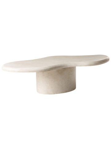 Beliani Couchtisch CONZA in Beige - (W) 120 x (H) 34 x (L) 57 cm