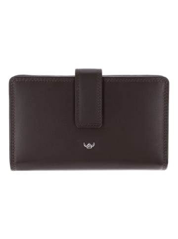 Golden Head Polo Geldbörse RFID Schutz Leder 15.5 cm dunkelbraun