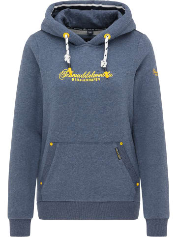 Schmuddelwedda Hoodie - Heiligenhafen in Marine Melange