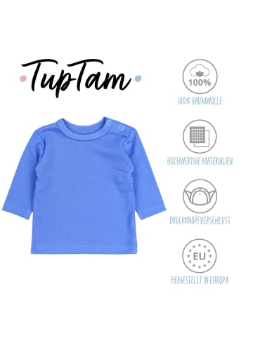 TupTam Baby Jungen Langarmshirt 5er Pack in blau Modell 2