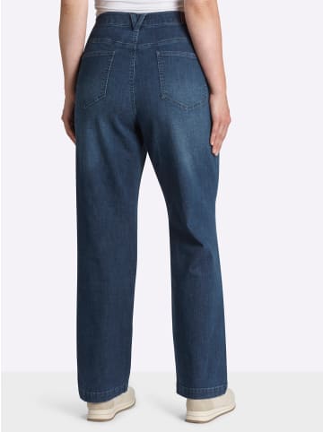 sheego Jeans in blue-stone-washed