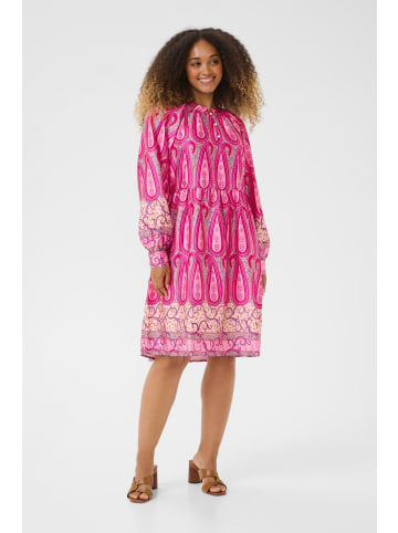 Cream Kleid CRAmina Feminine in Pink Paisley Border