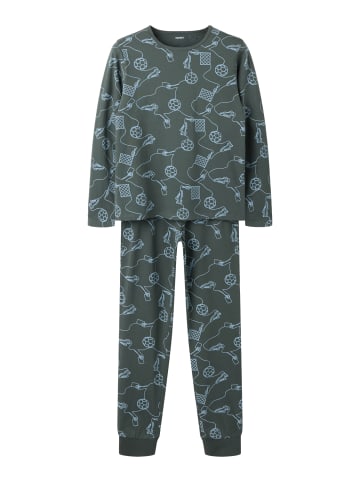 name it Langarm Schlafanzug-Set Nkmnightset Fußball in urban chic