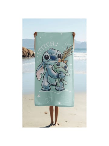 Lilo & Stitch Lilo & Badehandtuch Strandtuch 70x140 cm aus Baumwolle – saugfähig in Blau