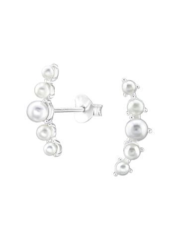 Alexander York Ohrringe, Ohrstecker PERLENREIHE in 925 Sterling Silber, 2-tlg.