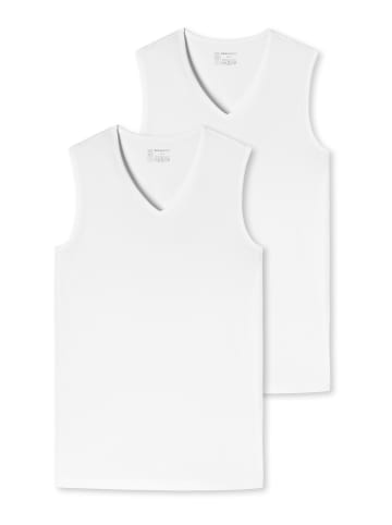 Schiesser Tank-Top 2er-Pack 95/5 in Weiß