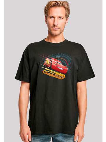 F4NT4STIC Heavy Oversize T Shirt Cars Lightning McQueen in schwarz
