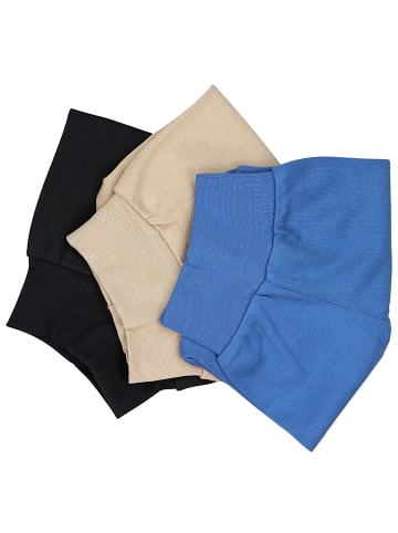 TupTam Baby Jungen Strampelhose mit Fuß 3er Pack in schwarz/beige