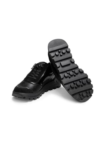 VITAFORM Echt Leder & vitaform Stretch Sneaker in schwarz