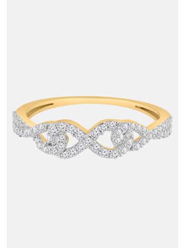 Diamant Exquis Ring aus 585 Gelbgold mit Diamant