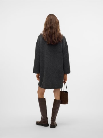 Vero Moda Strickkleid in Dark Grey Melange