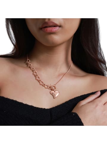 Steel_Art modische Halskette Damen Decent rose goldfarben in rosegoldfarben