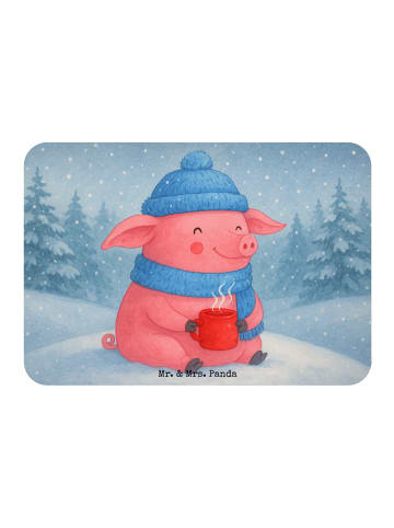 Mr. & Mrs. Panda Magnet Schwein Glühwein Design ohne Spruch in Weiß