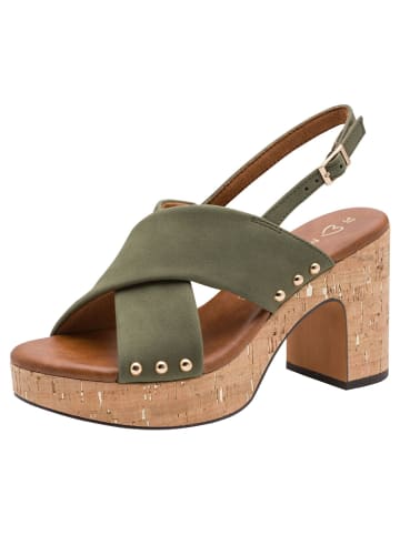 Marco Tozzi Sandalette in OLIVE