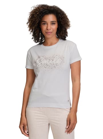 BETTY & CO Casual-Shirt mit Aufdruck in Patch White/Brown