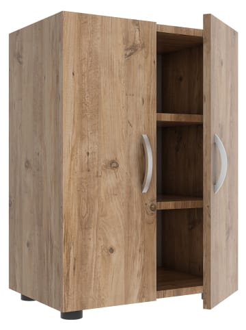 VCM  Holz Großer Schuhschrank Regal Ulas 3 in Honig-Eiche