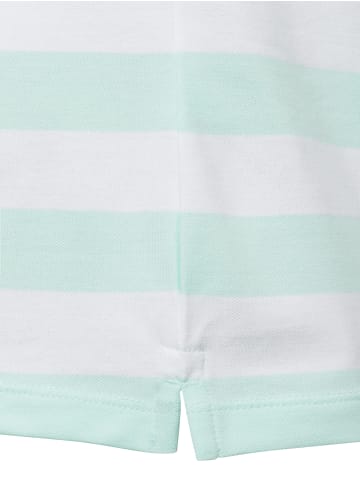 Marie Lund Poloshirt in türkis weiß - 0013