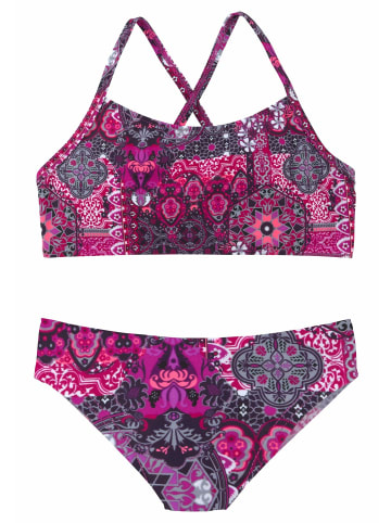 Buffalo Bustier-Bikini in aubergine-bedruckt